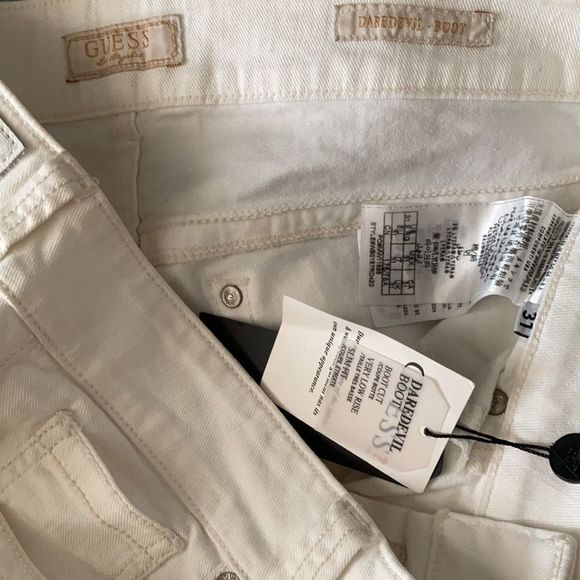 Guess Daredevil-Boot white Jeans low rise. - Picture 10 of 16